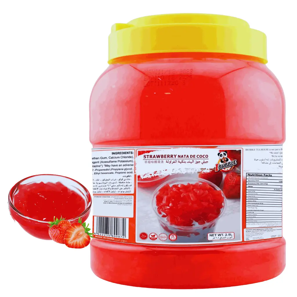 Strawberry Nata De Coco 2.5 L